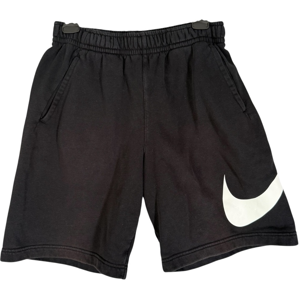 Nike's Mens Sportswear Club Shorts Size Black Swoosh Logo Lounge Fleece S
